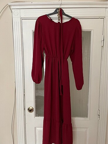 38 Beden Bordo elbise