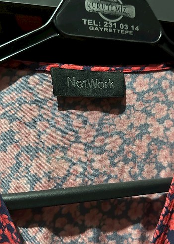 Kırmızı Desenli V Yaka Kadın crop - Görsel 2