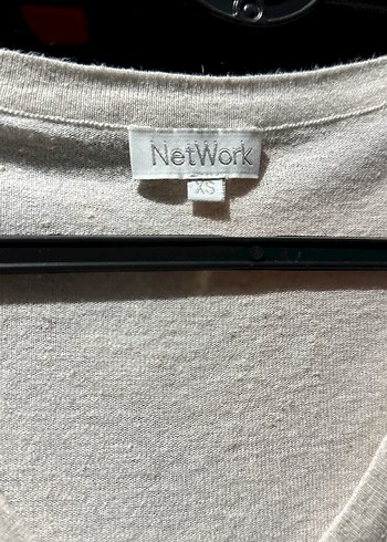 Krem rengi triko NETWORK - Görsel 2