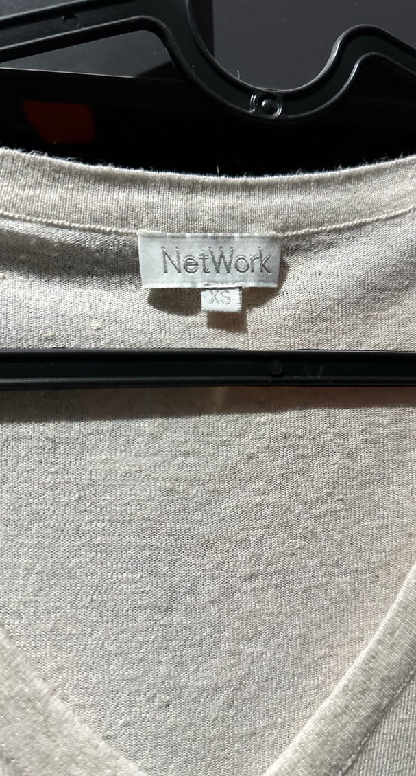 Krem rengi triko NETWORK - Görsel 2