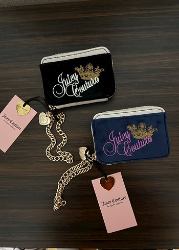 Juicy Couture Kadın Süet etiketli Cüzdan