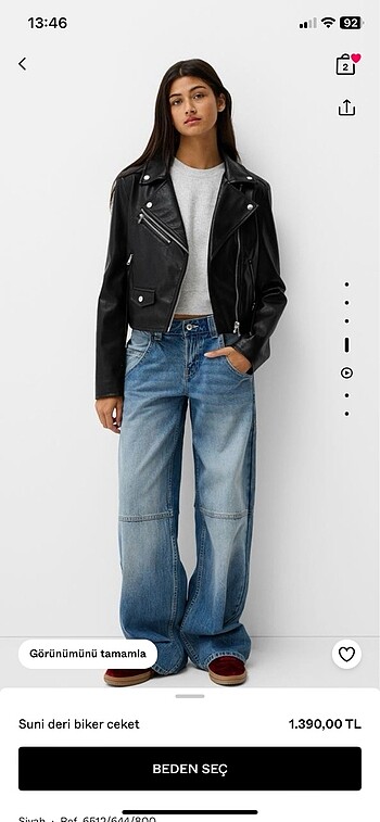 Bershka Deri ceket
