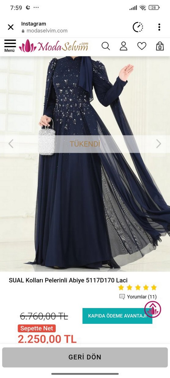 Siyah Parlak Baskılı Kapüşonlu Uzun Kadın Elbisesi - Görsel 2