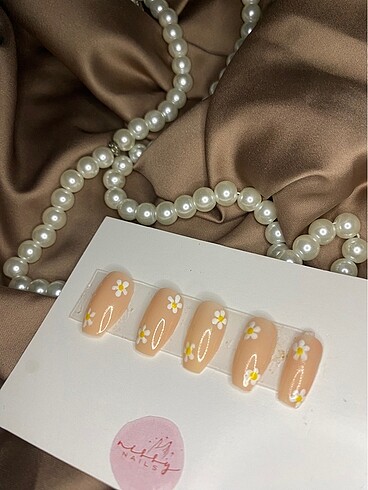 Diğer Takma tırnak nail art papatya
