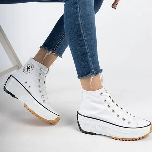 36 Beden beyaz Renk Converse Wanderson Run Star