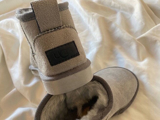 38 Beden gri Renk Ugg ultra mini gri