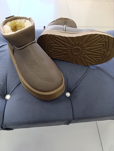 40 Beden kahverengi Renk Ugg ultra mini platform cilt vizon