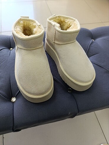 39 Beden ten rengi Renk Ugg ultra mini platform bej