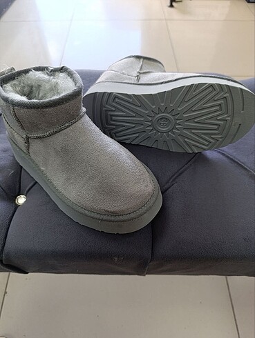 40 Beden gri Renk Ugg ultra mini platform gri