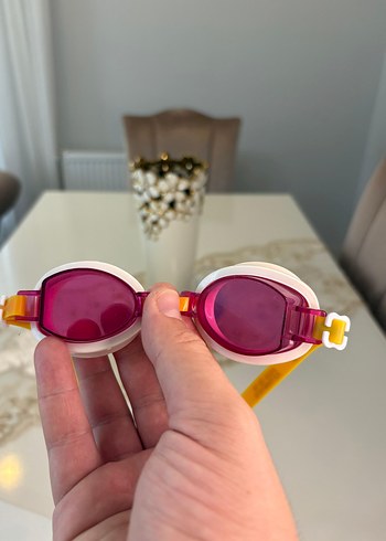 Beden pembe Renk Pembe Mini Bağlamalı Yüzücü Gözlüğü