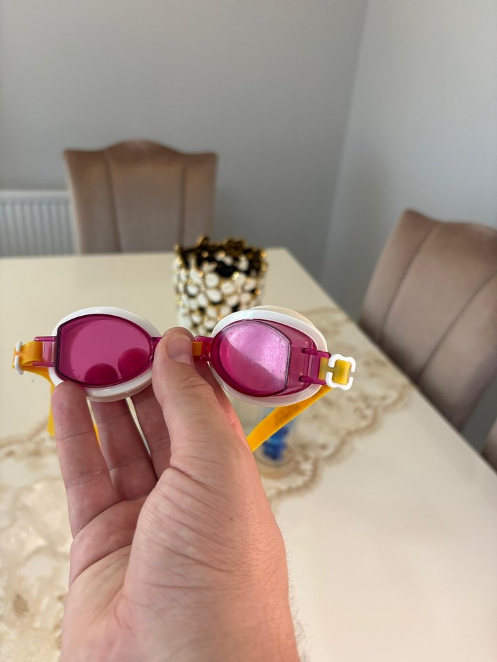 Pembe Mini Bağlamalı Yüzücü Gözlüğü - Görsel 3