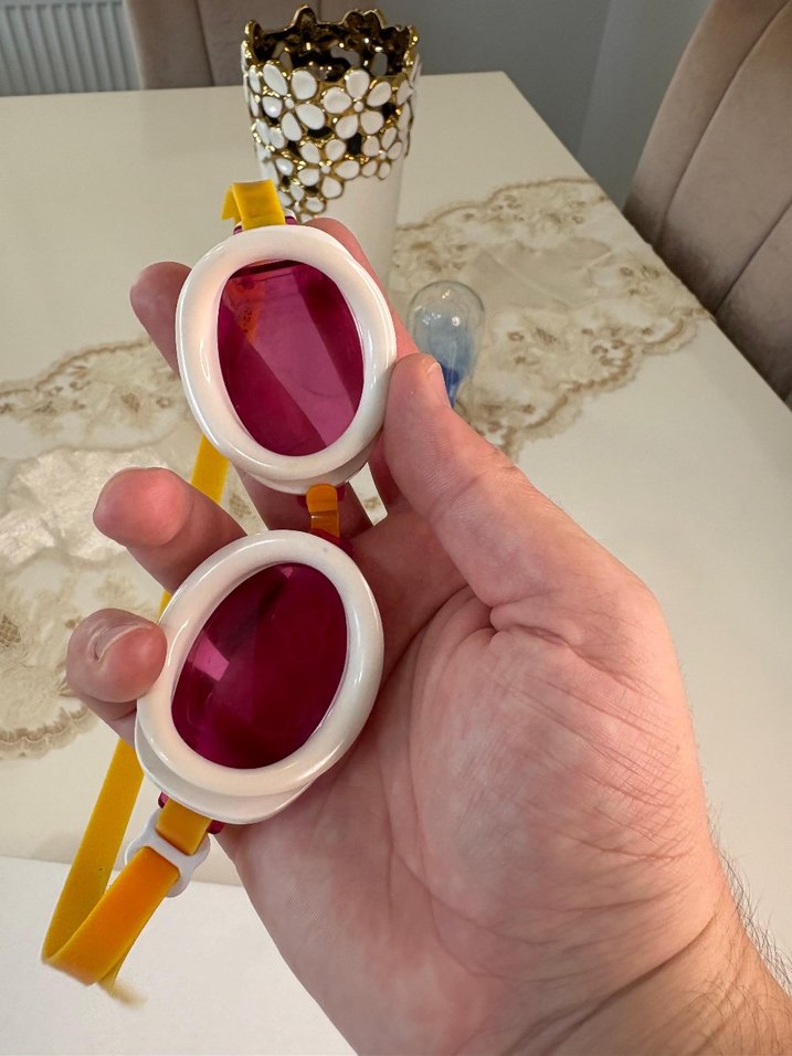 Pembe Mini Bağlamalı Yüzücü Gözlüğü - Görsel 2