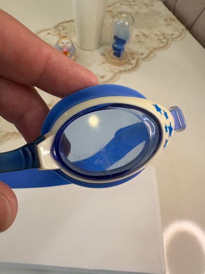 Mavi Bağcıklı Yüzücü Gözlüğü - Görsel 4
