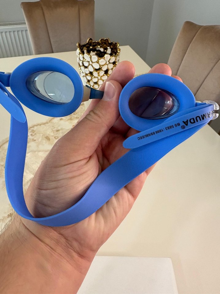 Mavi Bağcıklı Yüzücü Gözlüğü - Görsel 2