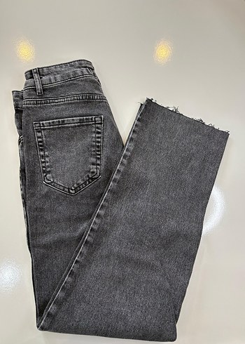 Gri Denim Kadın Kot Pantolon