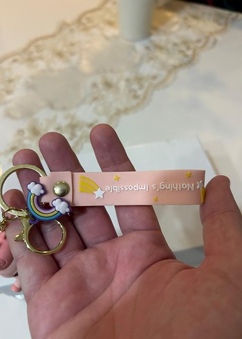 Beden Pembe Bohem Püsküllü Unicorn Anahtarlık