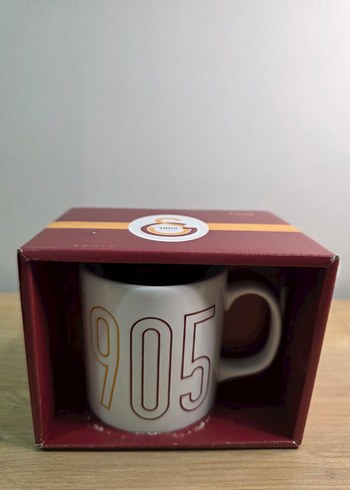 Galatasaray 1905 Yazili Beyaz Seramik Kupa Galatasaray Mug