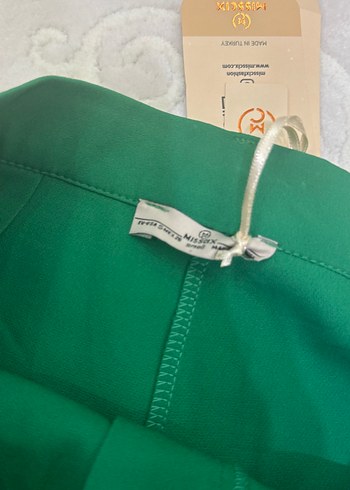 Tasarımcı Düğmeli Mini Yeşil Kadın Şort etek