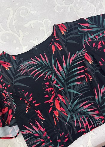 Bohem Tarzı Desenli Kadın Şort Tulum - Görsel 2