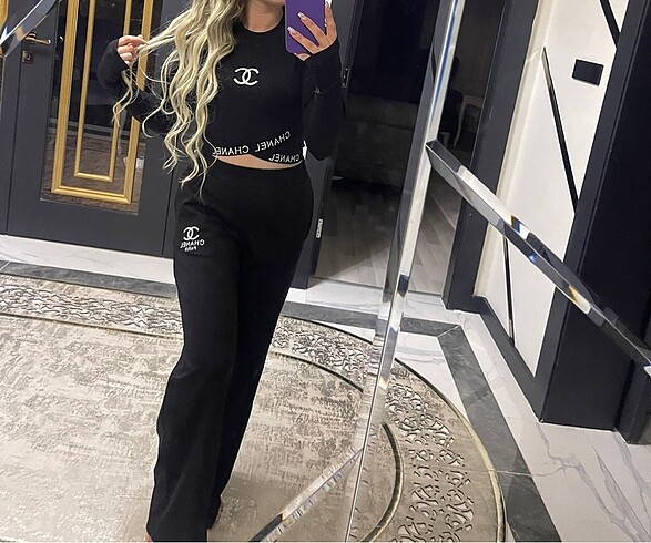 Chanel baskılı takım