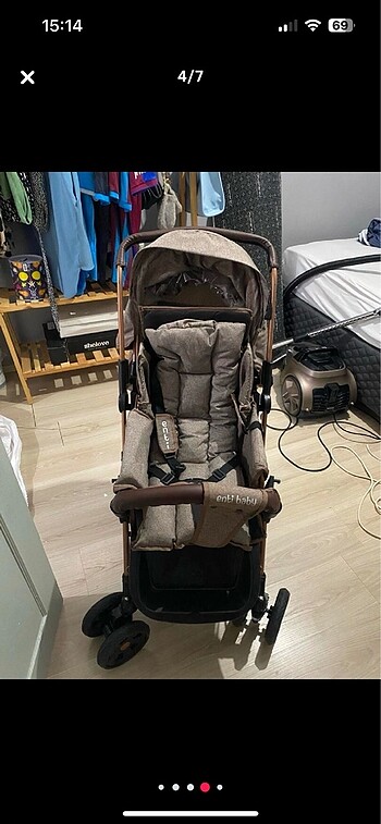 15-36 kg Beden altın Renk Enti baby çift yönlü bebek arabası