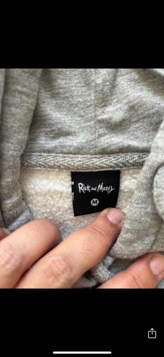 Gri Rock Punk Erkek Sweatshirt - Görsel 4