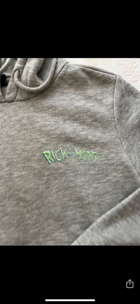 Gri Rock Punk Erkek Sweatshirt - Görsel 3