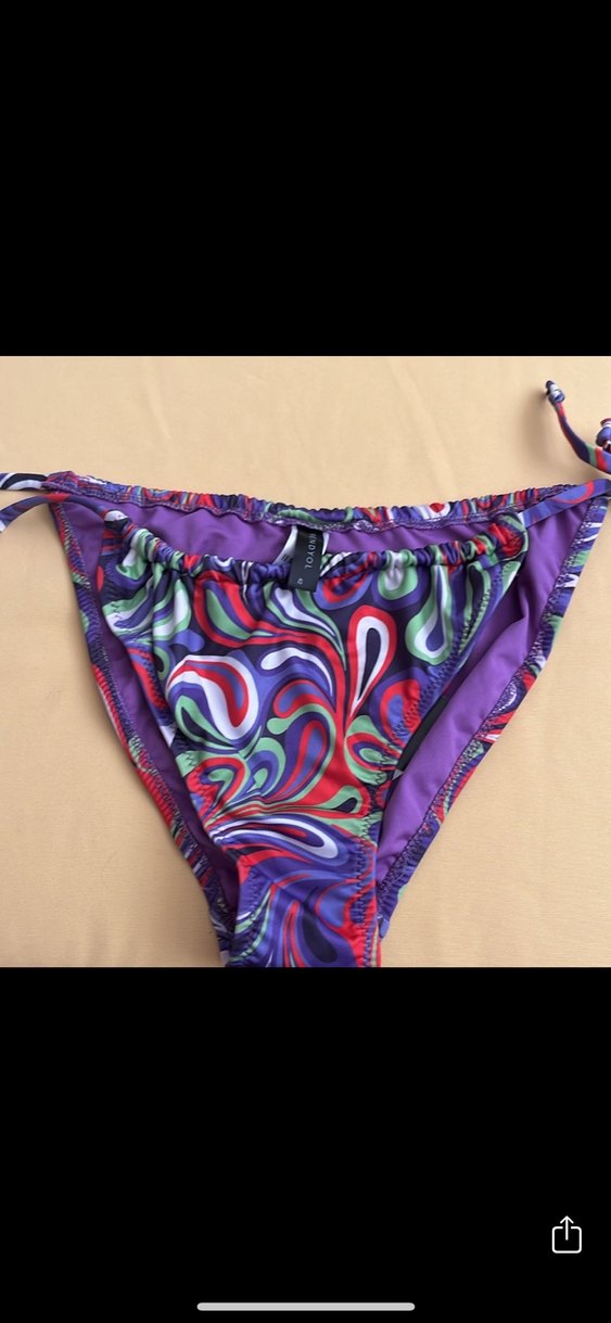 Renkli Bağlamalı Kadın Bikini Altı - Görsel 2