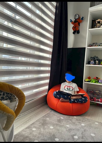 BRÄNNBOLL Şişirilebilir Parlak Turuncu Oyuncu Koltuğu - Görsel 4