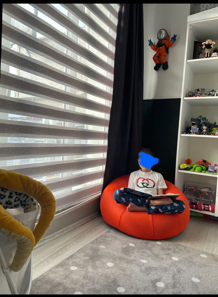 BRÄNNBOLL Şişirilebilir Parlak Turuncu Oyuncu Koltuğu - Görsel 4