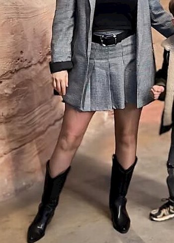 Kadın Blazer Ceket- Etek takımı - Görsel 4