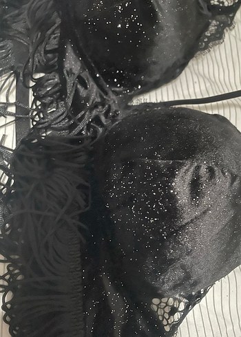 Penti Pul İşlemeli Siyah Mini Büstiyer - Görsel 5