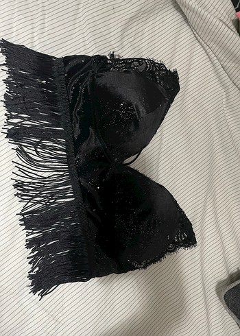 Penti Pul İşlemeli Siyah Mini Büstiyer - Görsel 4