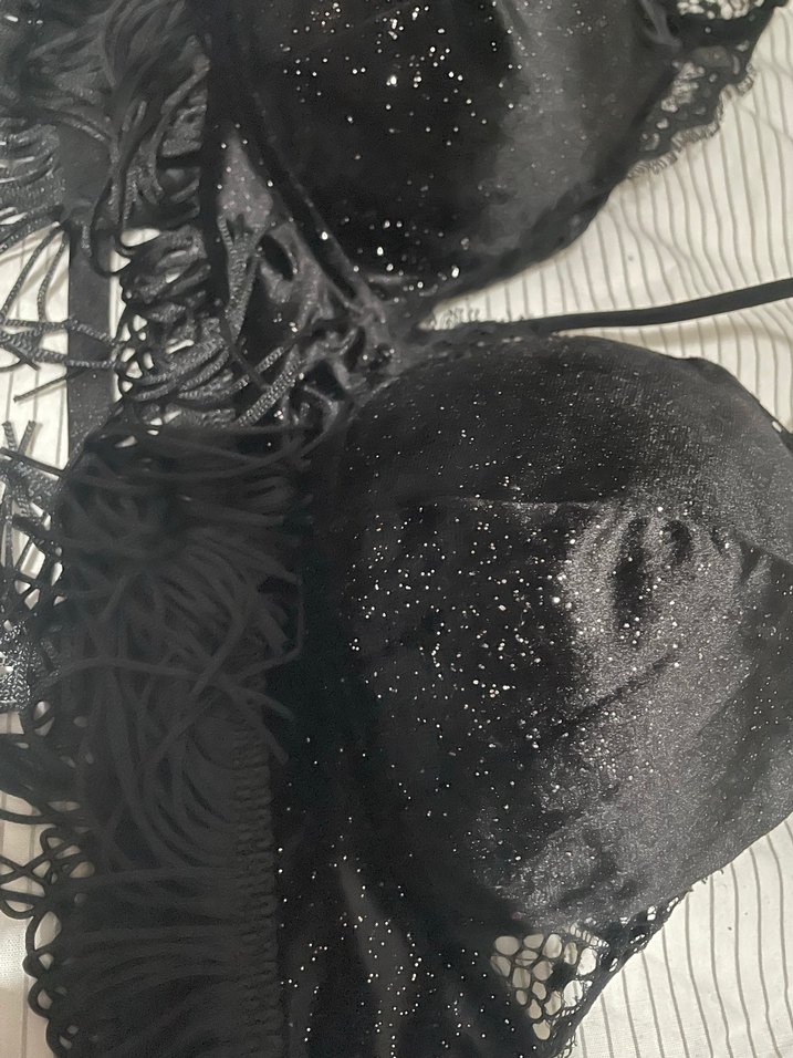 Penti Pul İşlemeli Siyah Mini Büstiyer - Görsel 5