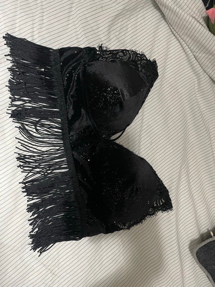 Penti Pul İşlemeli Siyah Mini Büstiyer - Görsel 4