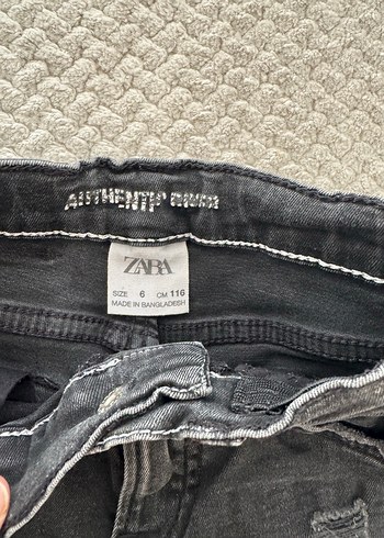 4 Yaş Beden gri Renk Gri Erkek Çocuk Düz Denim Pantolon