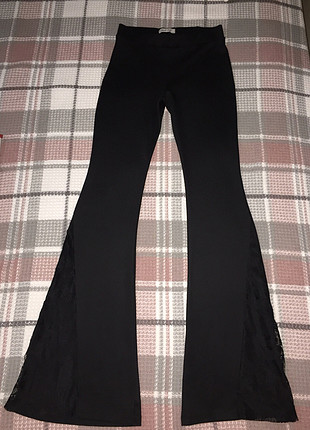 İspanyol paça dantelli pantolon