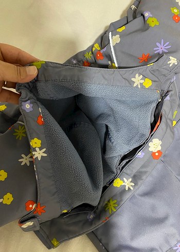 Tchibo Kız çocuk Gri Kürklü Kar Tulumu - Görsel 8