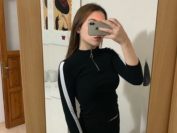 Çizgili sweatshirt