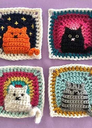 Diğer Kedi Motifli yastık
