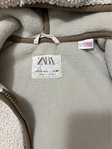 24-36 Ay Beden ten rengi Renk Zara çocuk mont