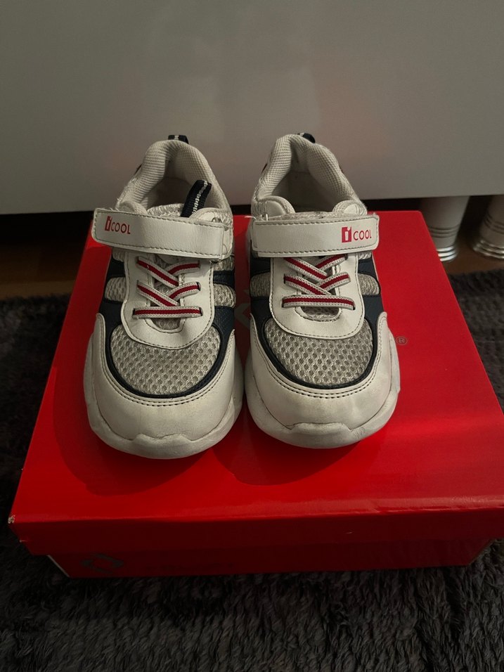 Beyaz Gri Erkek Çocuk Spor Ayakkabı - Görsel 2