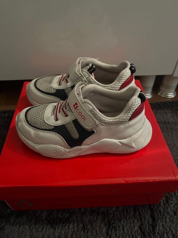 Beyaz Gri Erkek Çocuk Spor Ayakkabı - Görsel 3