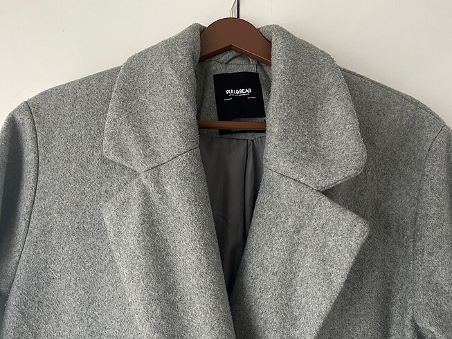 xs Beden Pull and Bear Gri Astarlı Kaban