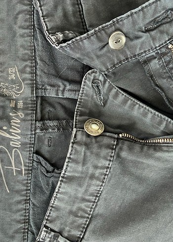 Gri Erkek Kot Pantolon Rahat Kesim - Görsel 3