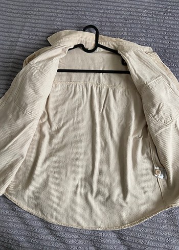 Düğmeli Bej Kadın Gömlek - Görsel 5