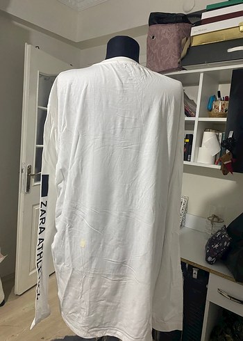 Şeffaf Beyaz Hamile Spor Tişörtü - Görsel 4