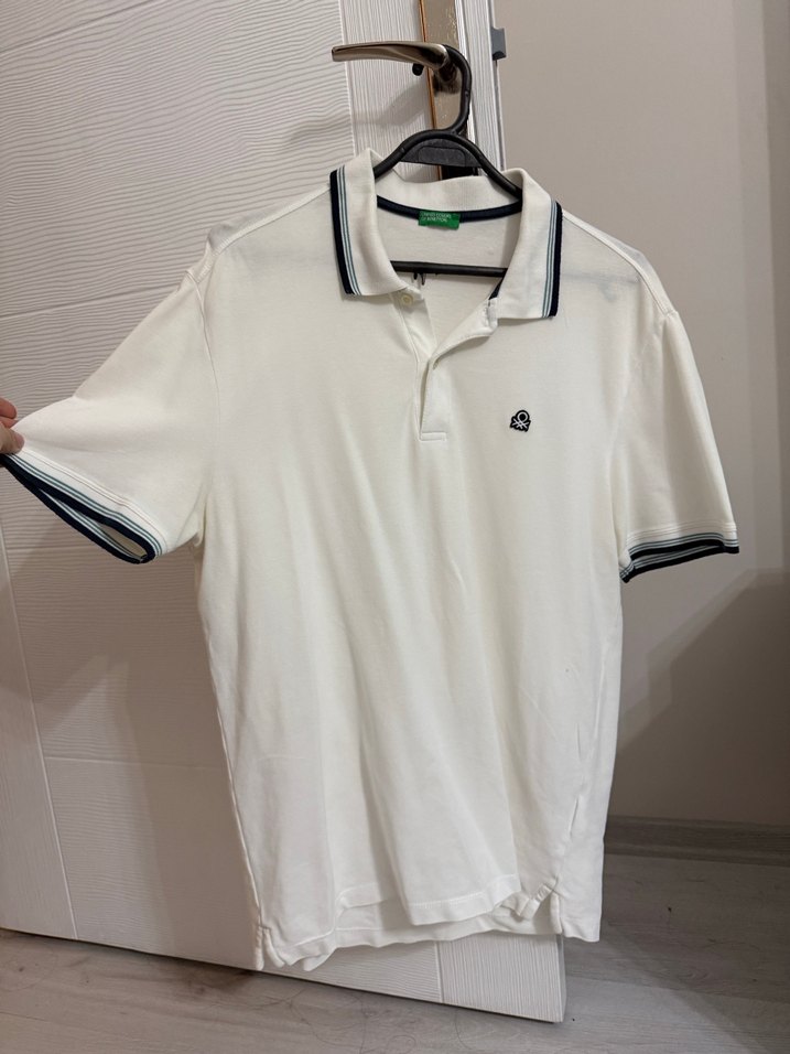 Erkek Beyaz Polo Tişört - Görsel 3