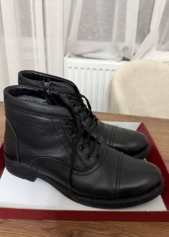 Siyah Erkek Deri Bot - Görsel 3