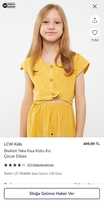 LC Waikiki Lc Waikiki Kız Çocuk Elbise